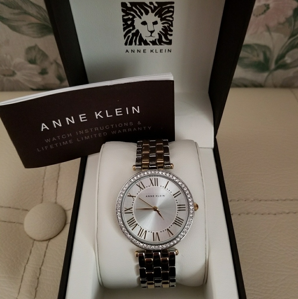 Anne Klein two-tone watch